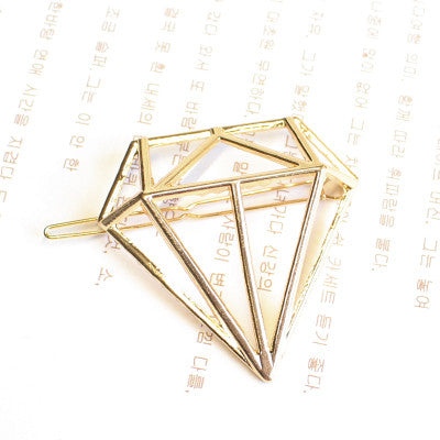 Minimalist Geo Dia Triangle Circle Moon Lip Hair Pin Clip Jewellery Accessories Wedding Boho Style HairAccessories for Women