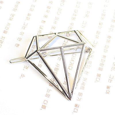 Minimalist Geo Dia Triangle Circle Moon Lip Hair Pin Clip Jewellery Accessories Wedding Boho Style HairAccessories for Women