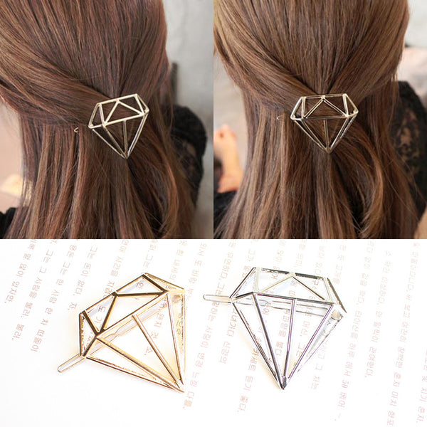 Minimalist Geo Dia Triangle Circle Moon Lip Hair Pin Clip Jewellery Accessories Wedding Boho Style HairAccessories for Women